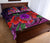 Polynesian Hawaii Quilt Bed Set - Purple Hibiscus Turtle Flowing - Polynesian Pride