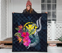 Hawaii Polynesian Premium Quilt - Tropical Flower - Polynesian Pride