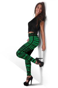 Hawaii Polynesian Leggings Green - Fashion - Polynesian Pride