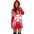 Wallis And Futuna Polynesian Hoodie Dress Map Red White - Polynesian Pride