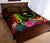 Chuuk Polynesian Quilt Bed Set - Hibiscus and Banana Leaves - Polynesian Pride