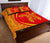 Hawaii Quilt Bed Set Turtle Polynesian - Circle Style Red And Yellow - Polynesian Pride