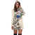 Samoa Hoodie Dress - Samoa Coat Of Arms & Beige Hibiscus - Polynesian Pride