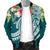 American Samoa Polynesian Men's Bomber Jacket - Summer Plumeria - Polynesian Pride