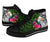 Niue High Top Shoes - Turtle Plumeria Banana Leaf - Polynesian Pride