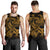 Polynesian Hawaii Men's Tank Top - Kanaka Maoli Gold Turtle - Polynesian Pride