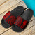 Kanaka Map Tribal Slide Sandals Red Black - Polynesian Pride