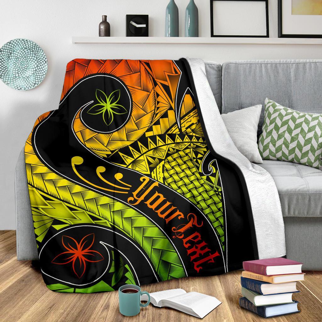 Samoa Personalised Premium Blanket - Samoa Polynesian Decorative Patterns - Polynesian Pride