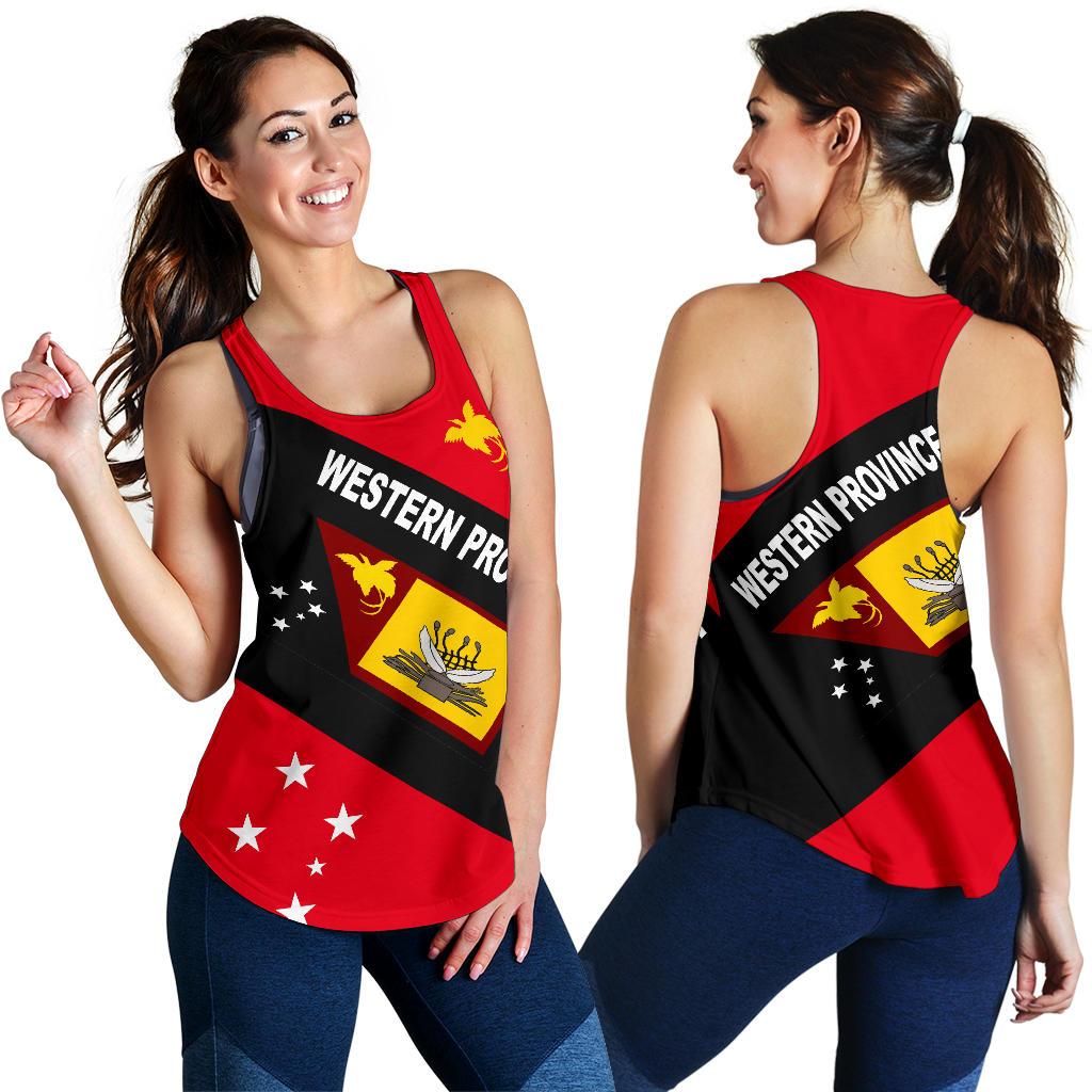 Papua New Guinea - Women's Racerback Tank - Western Province - Polynesian Pride