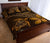 Hawaiian Turtle Plumeria Kakau Polynesian Quilt Bed Set Brown - Polynesian Pride