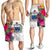 Samoa All Over Print Men's Shorts Hibiscus Polynesian White Pattern - Polynesian Pride