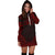 Wallis And Futuna Women's Hoodie Dress - Polynesian Red Chief - Polynesian Pride