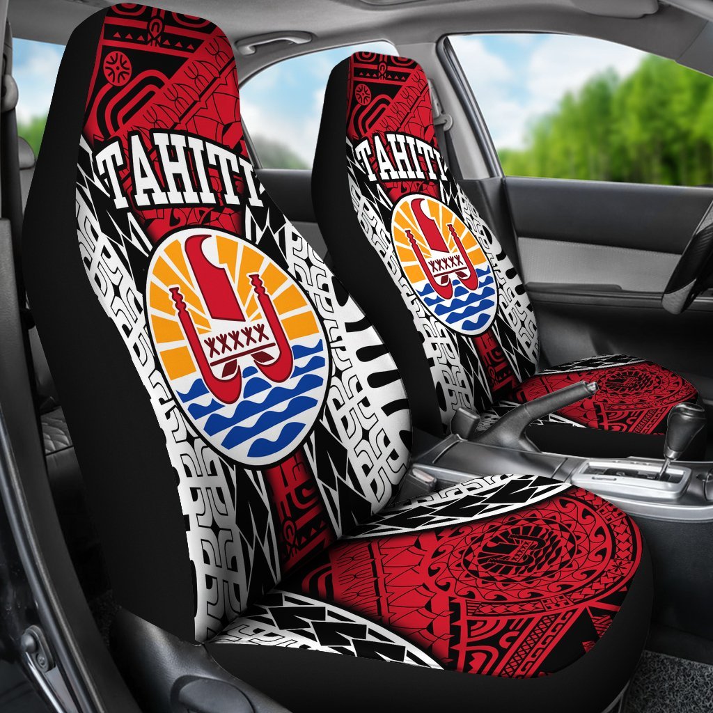 Tahiti Seat Covers - Tahiti Flag Special - A0 - Polynesian Pride