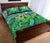 Hawaii Turtle Wave Polynesian Quilt Bed Set - Hey Style Green - Polynesian Pride