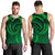 New Zealand Maori Mangopare Men Tank Top Polynesian - Green - Polynesian Pride