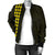Hawaii Kakau Polynesian Anchor Women's Bomber Jacket - Yellow - Polynesian Pride