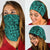 Polynesian Hawaiian Style Tribal Tattoo Turquoise Bandana 3 - Pack - Polynesian Pride