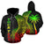 Fiji Polynesian Custom Zip up Hoodie Coconut Reggae Unisex Reggae - Polynesian Pride