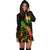 Federated States of Micronesia Polynesian Hoodie Dress - Turtle With Blooming Hibiscus Reggae - Polynesian Pride