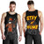 Hawaii Stay At Home Warrior Men's Tank Top Black - Polynesian Pride