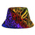 American Samoa Bucket Hat - Rainbow Polynesian Pattern - Polynesian Pride