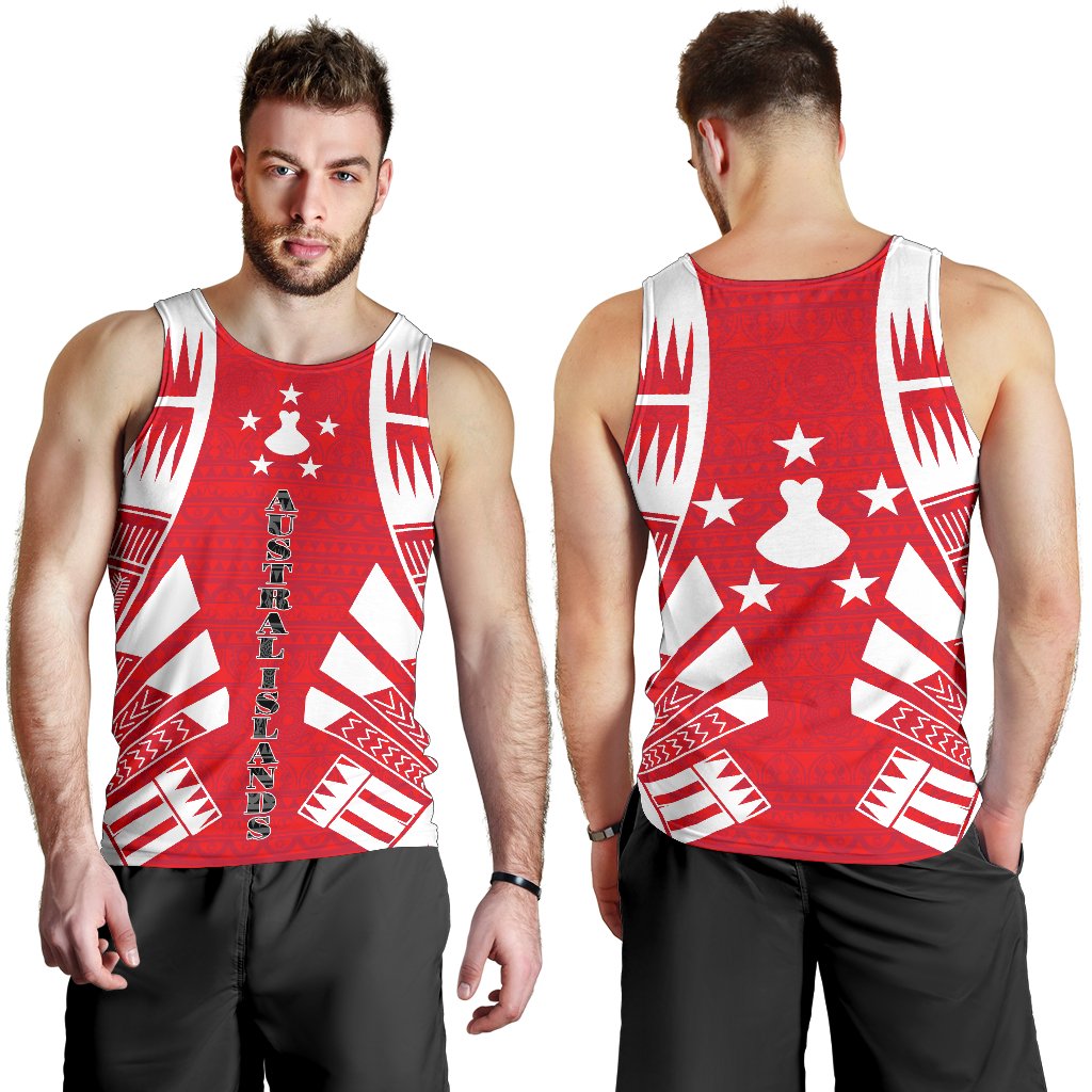 Austral Islands Men Tank Top - Polynesian Tattoo Flag - Polynesian Pride