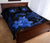 Hawaii Polynesian Turtle Plumeria Quilt Bed Set - Pog Style Blue - Polynesian Pride