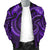 New Zealand Maori Mangopare Men Bomber Jacket Polynesian - Purple - Polynesian Pride