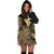 Guam Hoodie Dress - Guam Flag Coconut Tree Gold K4 - Polynesian Pride