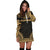 Tonga Women's Hoodie Dress - Polynesian Gold Chief - Polynesian Pride