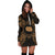 Cook Islands Polynesian Hoodie Dress Map Gold - Polynesian Pride