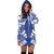 Gambier Islands Hoodie Dress - Polynesian Tattoo Flag - Polynesian Pride