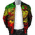 American Samoa Men's Bomber Jacket - Reggae Shark Polynesian Tattoo - Polynesian Pride