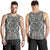 Polynesian Tribal Men's Tank Top Black White White - Polynesian Pride