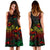 Vanuatu Polynesian Midi Dress - Turtle Hibiscus Reggae - Polynesian Pride