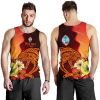 Guam Custom Personalised Men Tank Top - Tribal Tuna Fish - Polynesian Pride