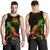 Tuvalu Polynesian Men Tank Top - Turtle With Blooming Hibiscus Reggae - Polynesian Pride