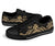 Wallis and Futuna Low Top Canvas Shoes - Gold Tentacle Turtle - Polynesian Pride