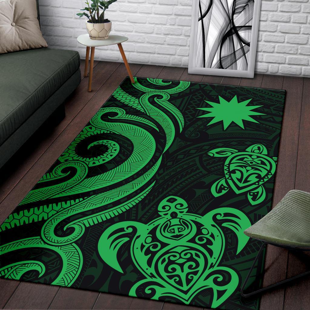 Nauru Area Rug - Green Tentacle Turtle - Polynesian Pride