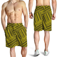 Polynesian Nation Yellow Men's Short - Polynesian Pride
