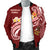 American Samoa Men's Bomber Jacket - AS Seal Polynesian Patterns Plumeria - Polynesian Pride