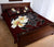 Hawaii Quilt Bed Set - Turtle Poly Tribal Plumeria Red Quilt Bed Set - Polynesian Pride