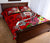 Hawaii Polynesian Quilt Bed Set - Hawaii Seal With Turtle Plumeria (Red) - Polynesian Pride