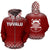 Tuvalu Polynesian Zip up Hoodie Fog Red Unisex Red - Polynesian Pride