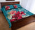 Hawaii Turtle Hibiscus Plumeria Blue Polynesian - Quilt Bed Set AH - Polynesian Pride