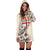 Fiji Hoodie Dress - Fiji Flag & Beige Hibiscus - Polynesian Pride