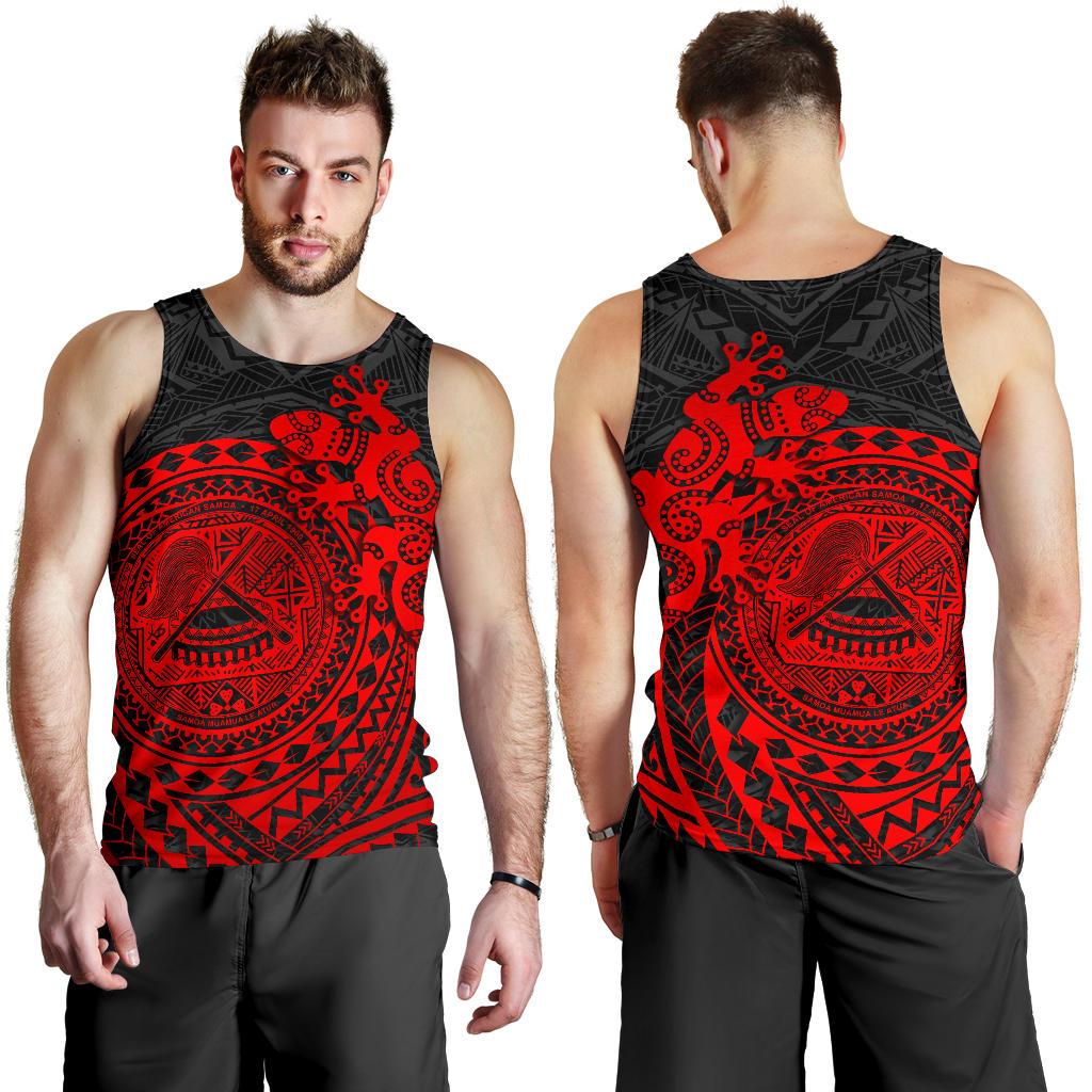 American Samoa Men's Tank Top - Polynesian Lizard - Polynesian Pride