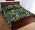 Hawaii Quilt Bed Set Hibiscus And Plumeria Green AH - Polynesian Pride