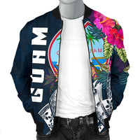 Guam Men's Bomber Jacket - Guam Summer Vibes - Polynesian Pride