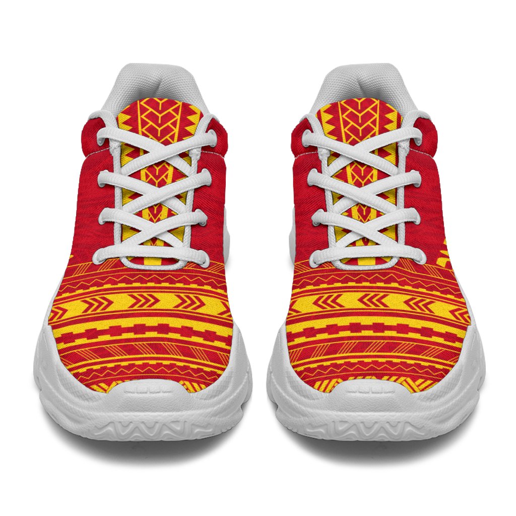 Papua New Guinea Chunky Sneakers - Polynesian Chief Flag Version - Polynesian Pride